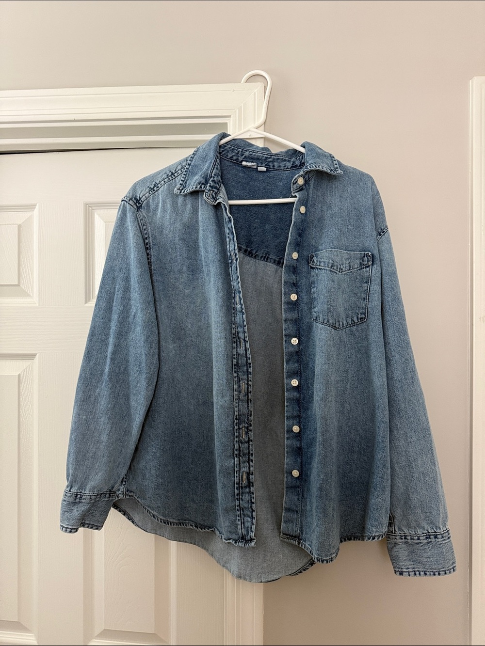 GAP oversized Classic Blue Denim Shirt